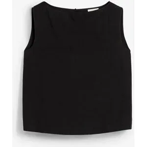 bonprix Blusentop aus reiner Baumwolleschwarz 44Damen