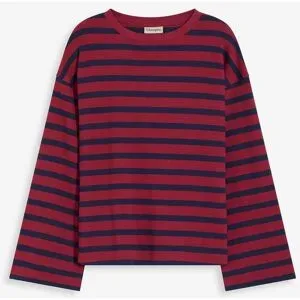 bonprix Gestreiftes Shirt aus reiner Bio-Baumwollerot 40Damen