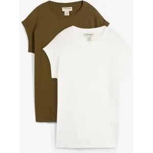 bonprix Longshirt aus reiner Bio-Baumwolle (2er Pack)grün 40Damen