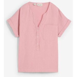 bonprix Kurzarmbluse aus Musselinrosa 44Damen