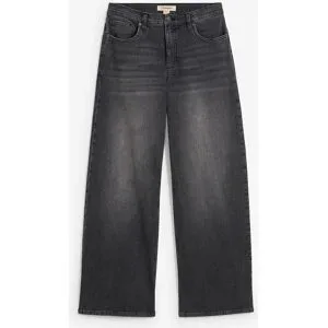 bonprix Wide-Leg-Jeans, High Waistschwarz 42Damen
