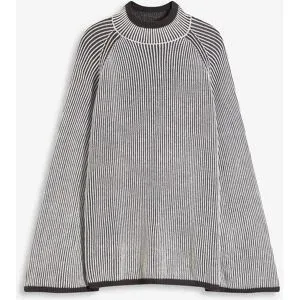 bonprix Oversize-Pullover mit Stehkragengrau 32Damen