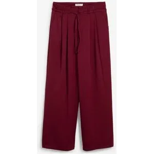 bonprix Bundfaltenhose mit Bindeband aus Viskose-Mixrot 36Damen