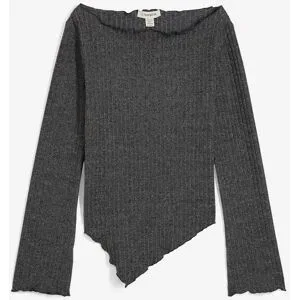 bonprix Rippshirt aus softem Viskose-Mixgrau 48Damen