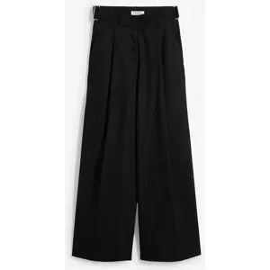bonprix Hose mit Seitenschnallen aus Viskose-Mixschwarz 52Damen