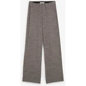 bonprix Palazzo-Hose in Strickoptikgrau 52Damen