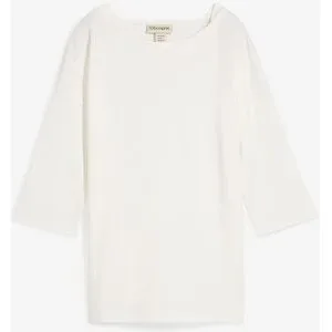 bonprix Shirt aus schwerer Baumwolleweiß 40Damen