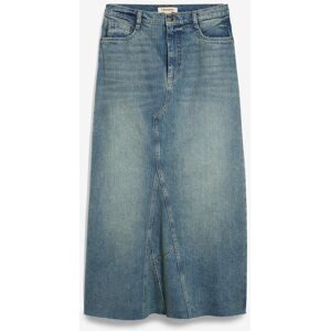 bonprix Jeansrock, Mid Waist, Maxi Lengthblau 50Damen