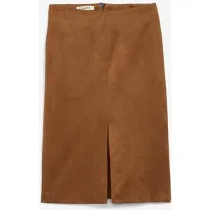 bonprix Bleistiftrock aus softem Viskose-Mixbraun 46Damen