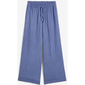 bonprix Schlupfhose aus luftigem Musselinblau 46Damen