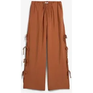 bonprix Schlupfhose mit Schleifenbraun 46Damen