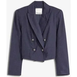 bonprix Kurzblazer mit markanten Schulternblau 48Damen