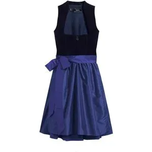 bonprix Dirndl mit Samt-Mieder und Satin-Schürze (2-tlg.Set)blau 36Damen
