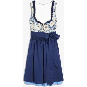 bonprix Dirndl mit bestickter Schürze (2-tlg.Set)blau 42Damen