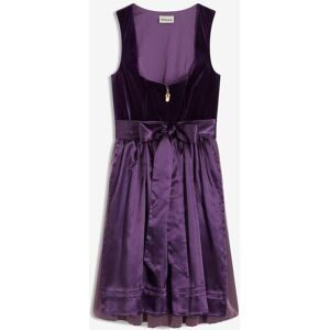 bonprix Dirndl mit Samt in Midilänge (2-tlg.Set)lila 48Damen