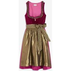 bonprix Dirndl mit Samt in Midilänge (2-tlg.Set)lila 38Damen