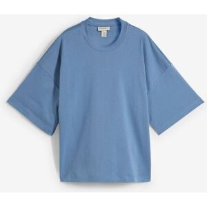 bonprix Kurzes Oversize-Shirt aus reiner schwerer Bio-Baumwolleblau 44Damen