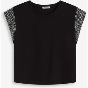 bonprix Shirt mit Schulterpolsternschwarz 36Damen