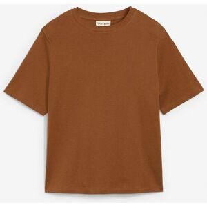 bonprix T-Shirt aus reiner schwerer Bio-Baumwollebraun 40Damen