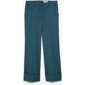 bonprix Flared Hose mit Wollanteilpetrol 44Damen
