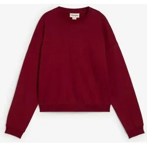 bonprix Kurzes Sweatshirt aus reiner Bio-Baumwollerot 52Damen