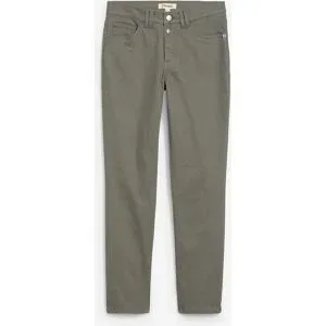 bonprix Verkürzte Twill-Hose aus elastischem Baumwoll-Mixgrün 40Damen