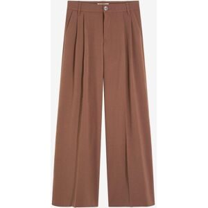 bonprix Bundfaltenhose aus fließendem Viskose-Mixbraun 44Damen