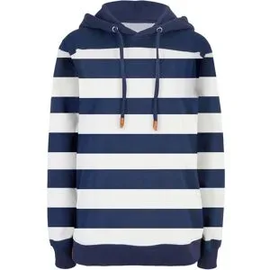 bonprix Kapuzensweatshirt, lockere Passform, gestreiftes Design, aus 100% Baumwolle
