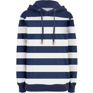 bonprix Kapuzensweatshirt, lockere Passform, gestreiftes Design, aus 100% Baumwolle