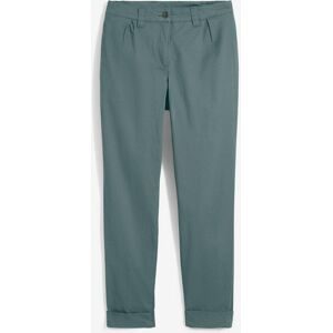 bonprix Chinohose aus elastischem Baumwoll-Mix, knöchellanggrün 54Damen