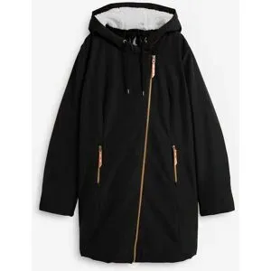 bonprix Allwetterjacke mit Kapuze mit gefütterter Kapuze und Teddyfell, Slim fit