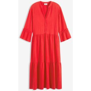 bonprix Midikleid aus weichem Musselinrot 52Damen