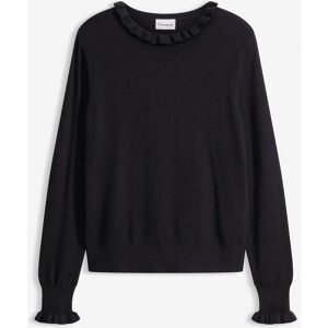 bonprix Feinstrickpullover aus Viskose-Mixschwarz 40Damen