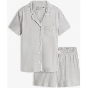 bonprix Shorty mit Knopfleistegrau 44Damen
