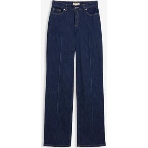 bonprix Loose Straight-Jeans Mid Waist, Full Lengthblau 44Damen