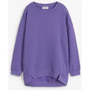 bonprix Oversize-Sweatshirt aus Baumwoll-Mixlila 44Damen
