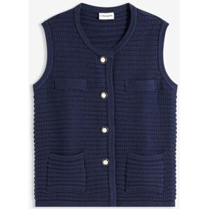 bonprix Strick-Weste mit Viskoseanteilblau 48Damen