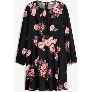 bonprix elegantes Kleid aus Viskoseschwarz 38Damen