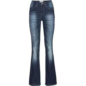 bonprix Bootcut Jeans High Waist, Komfort-Stretchblau 50Damen