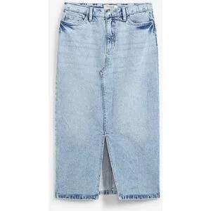bonprix Jeansrock in Midilängeblau 40Damen