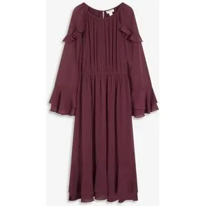 bonprix Chiffonkleid mit Volantsrot 44Damen