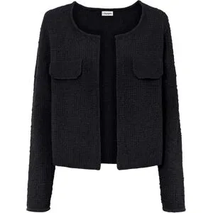 bonprix Bouclé Strickjackeschwarz 36Damen