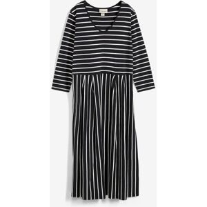 bonprix Baumwoll-Jerseykleid, Midilängeschwarz 44Damen