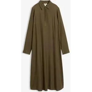 bonprix Blusenkleid aus feiner Viskosegrün 36Damen