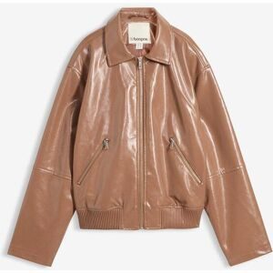 bonprix Kurze Lederimitat-Jackebraun 42Damen