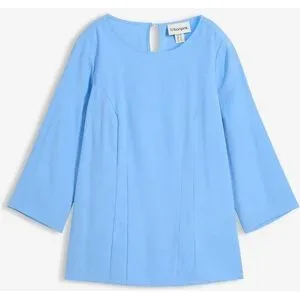 bonprix Blusenshirt aus fließendem Viskose-Mixblau 46Damen