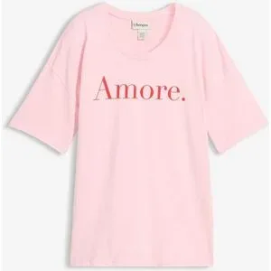 bonprix T-Shirt aus reiner Bio-Baumwollerosa 44Damen