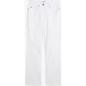 bonprix Straight Jeans Mid Waist, Stretchweiß 46Damen