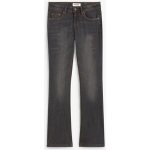 bonprix Bootcut-Jeans Mid Waist, Stretchschwarz 48Damen