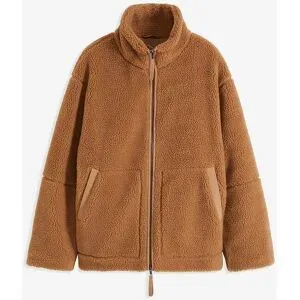 bonprix Gefütterte Teddy-Fleece Jackebraun 40Damen